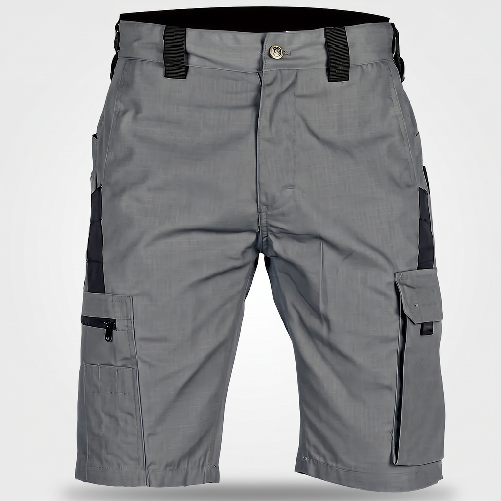 Bermuda cargo da uomo - Bermuda al ginocchio - Bermuda da trekking con tasca con zip