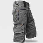 Bermuda cargo da uomo - Bermuda da lavoro al ginocchio con tasche con zip