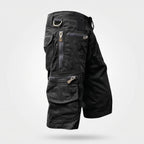 Bermuda cargo da uomo - Bermuda da lavoro al ginocchio con tasche con zip