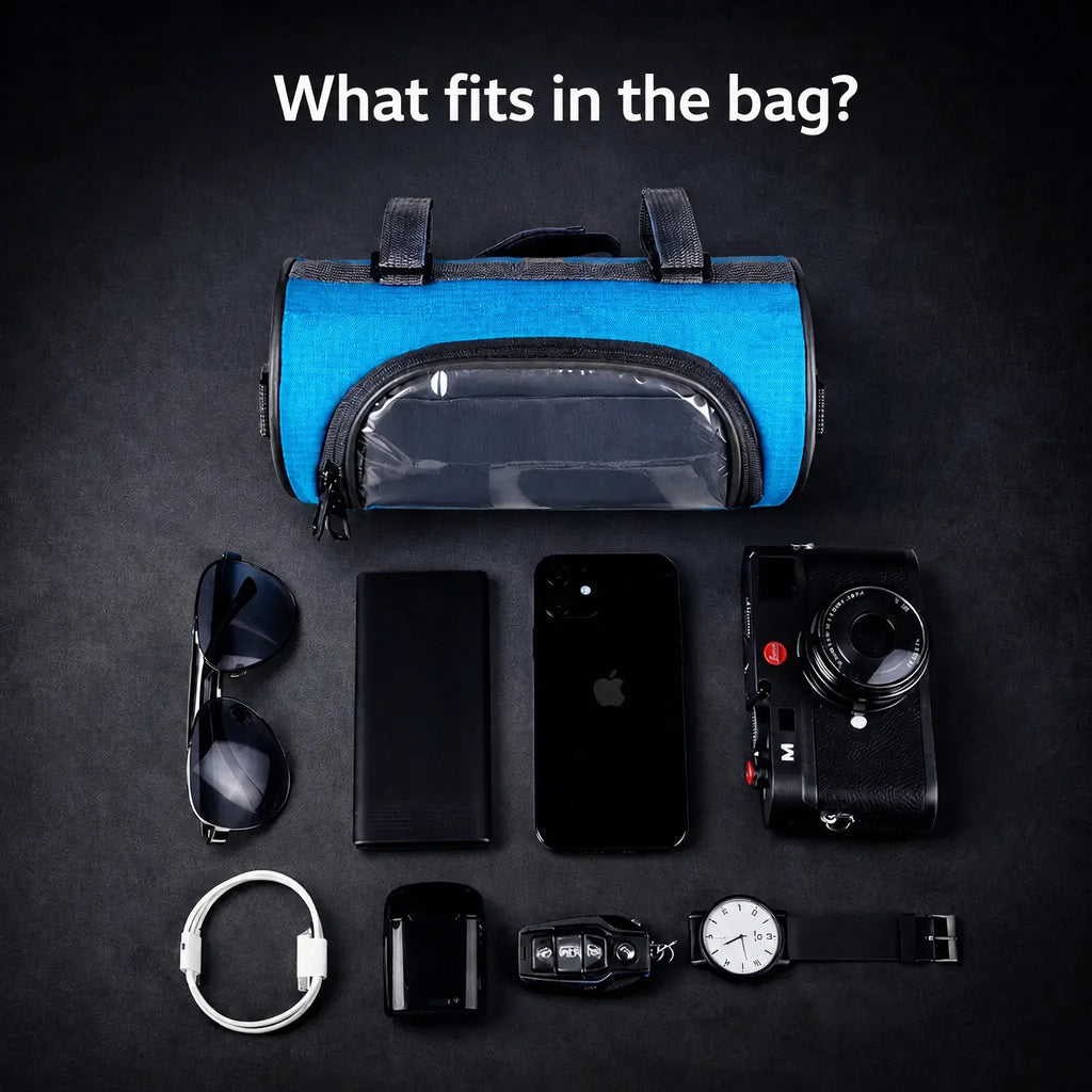 Borsa da manubrio per bici | Borsa bici impermeabile con touchscreen | Tourix