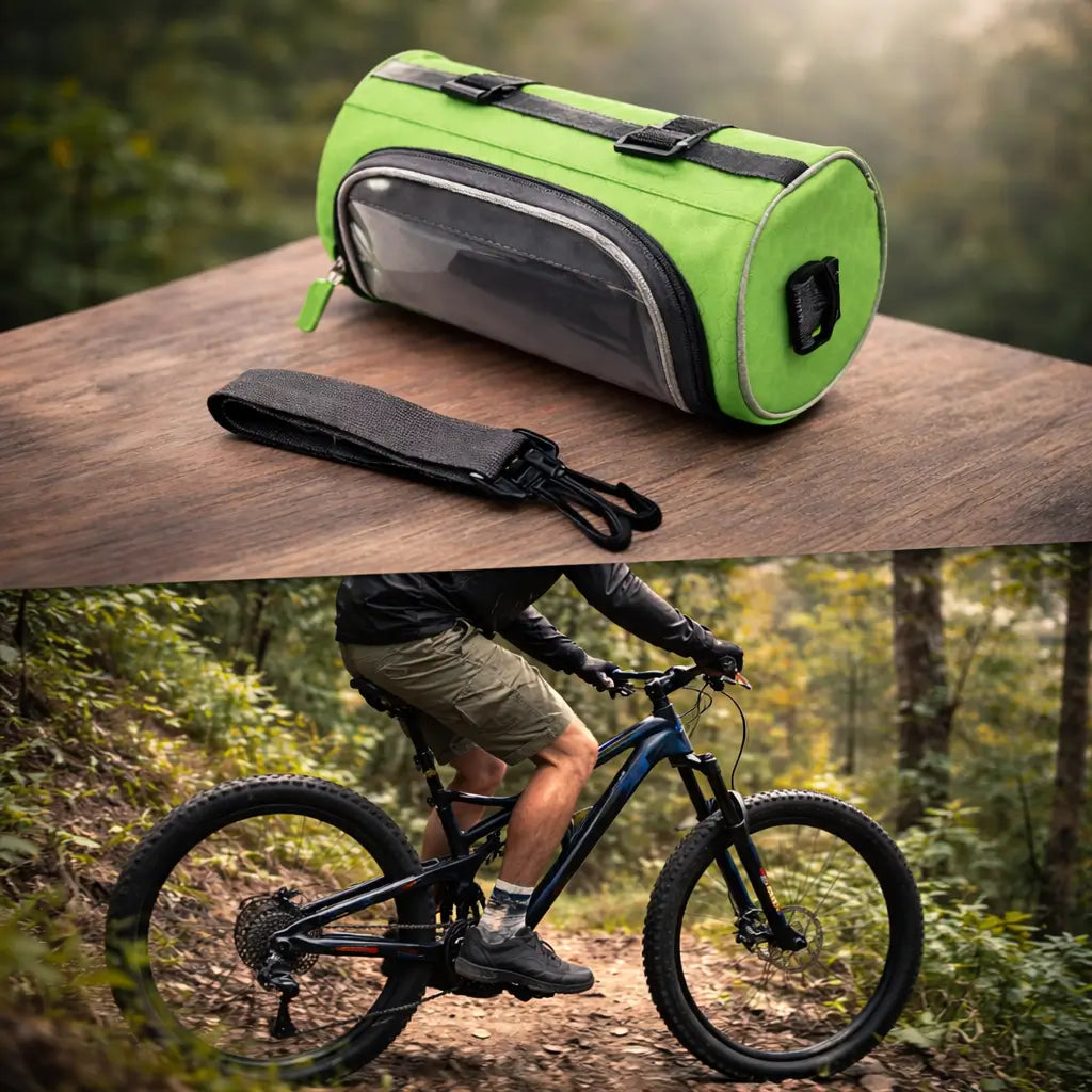 Borsa da manubrio per bici | Borsa bici impermeabile con touchscreen | Tourix