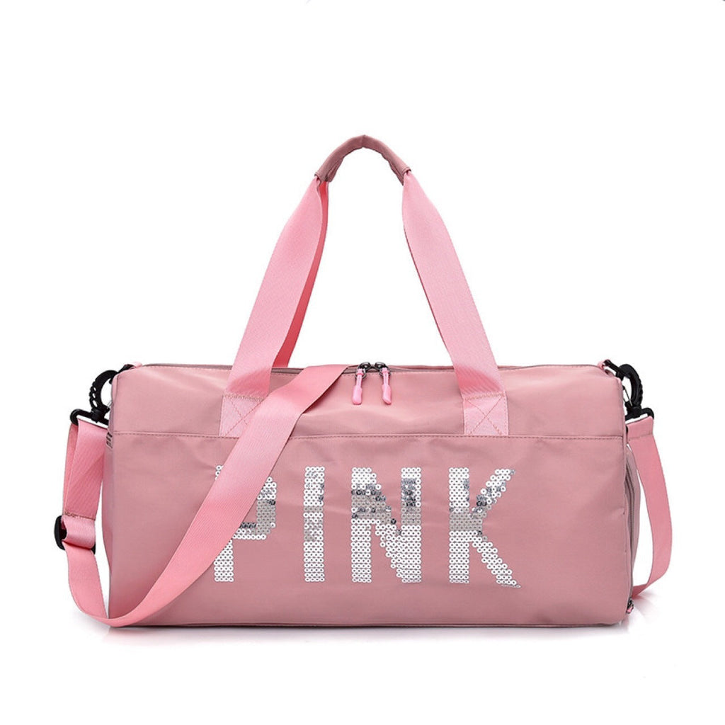 Borsa sportiva multifunzione con design a paillettes brillanti