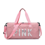 Borsa sportiva multifunzione con design a paillettes brillanti