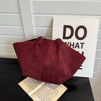 Borsa tote oversize in camoscio