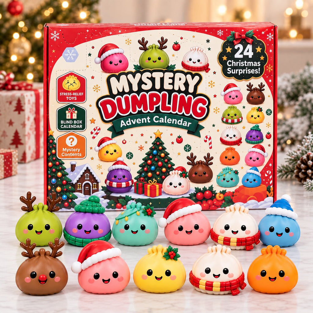 Calendario dell'Avvento Dumplings con 24 figure squishy