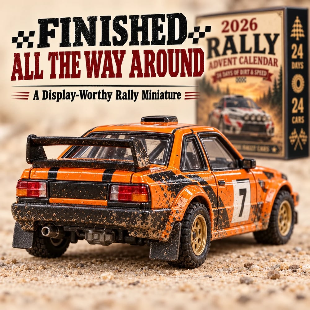 Calendario dell'Avvento Rally 2026 – 24 giorni di auto da rally da collezionare
