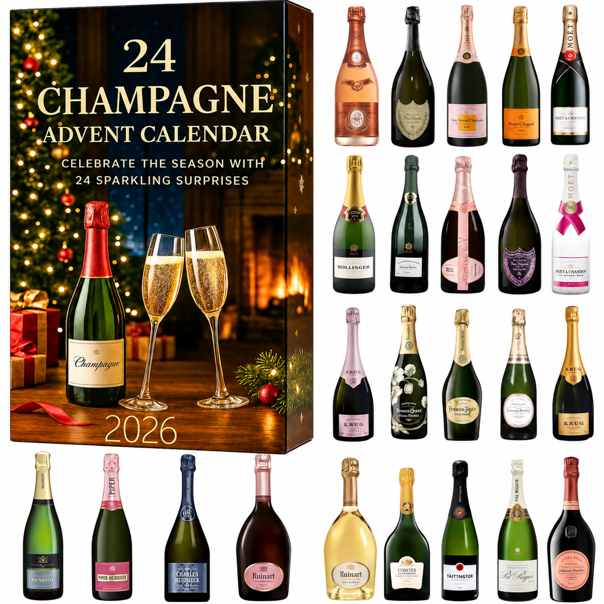 Calendario dell'Avvento Conto alla Rovescia Champagne 2026