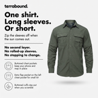 Camicia da trekking da uomo con maniche staccabili