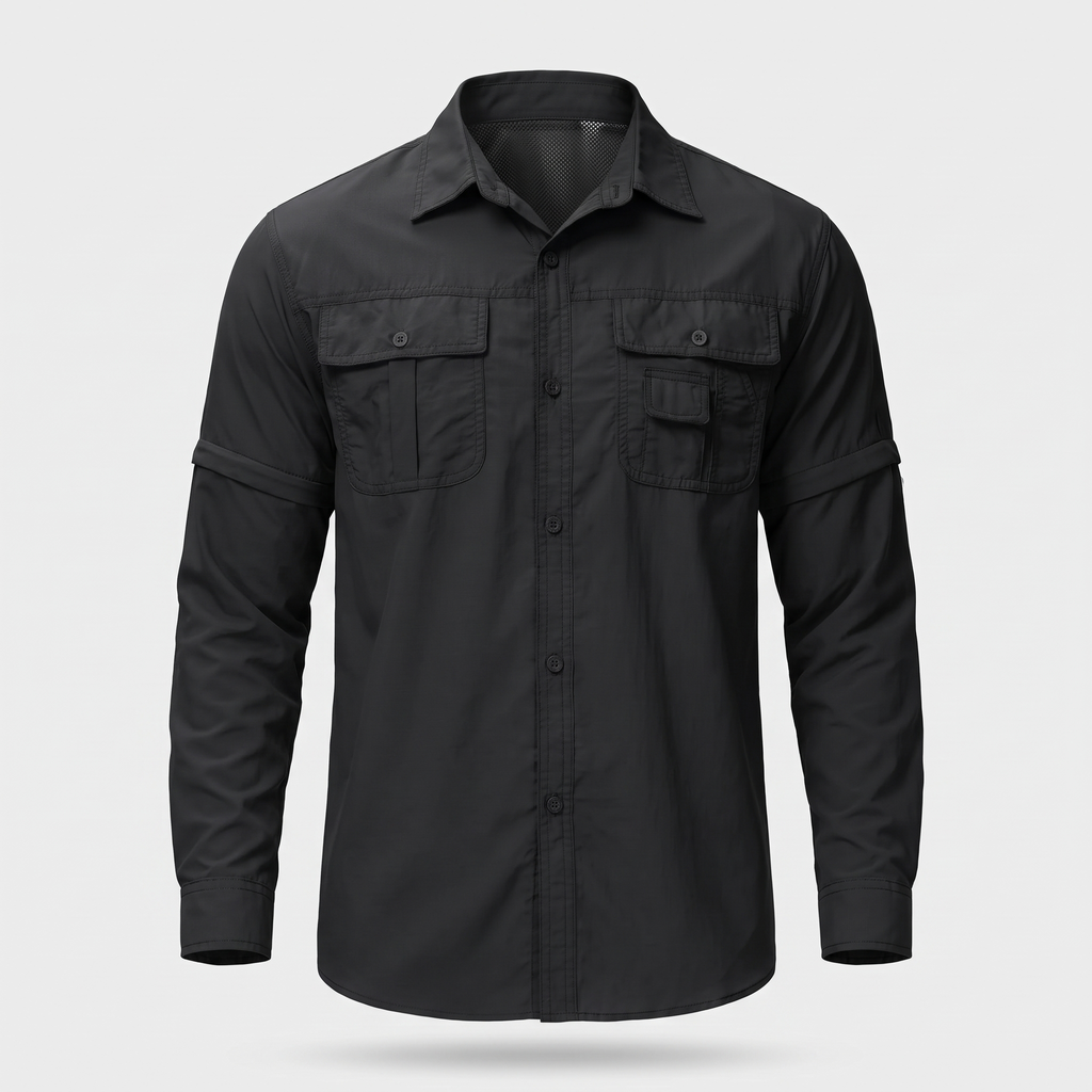 Camicia da trekking da uomo con maniche staccabili