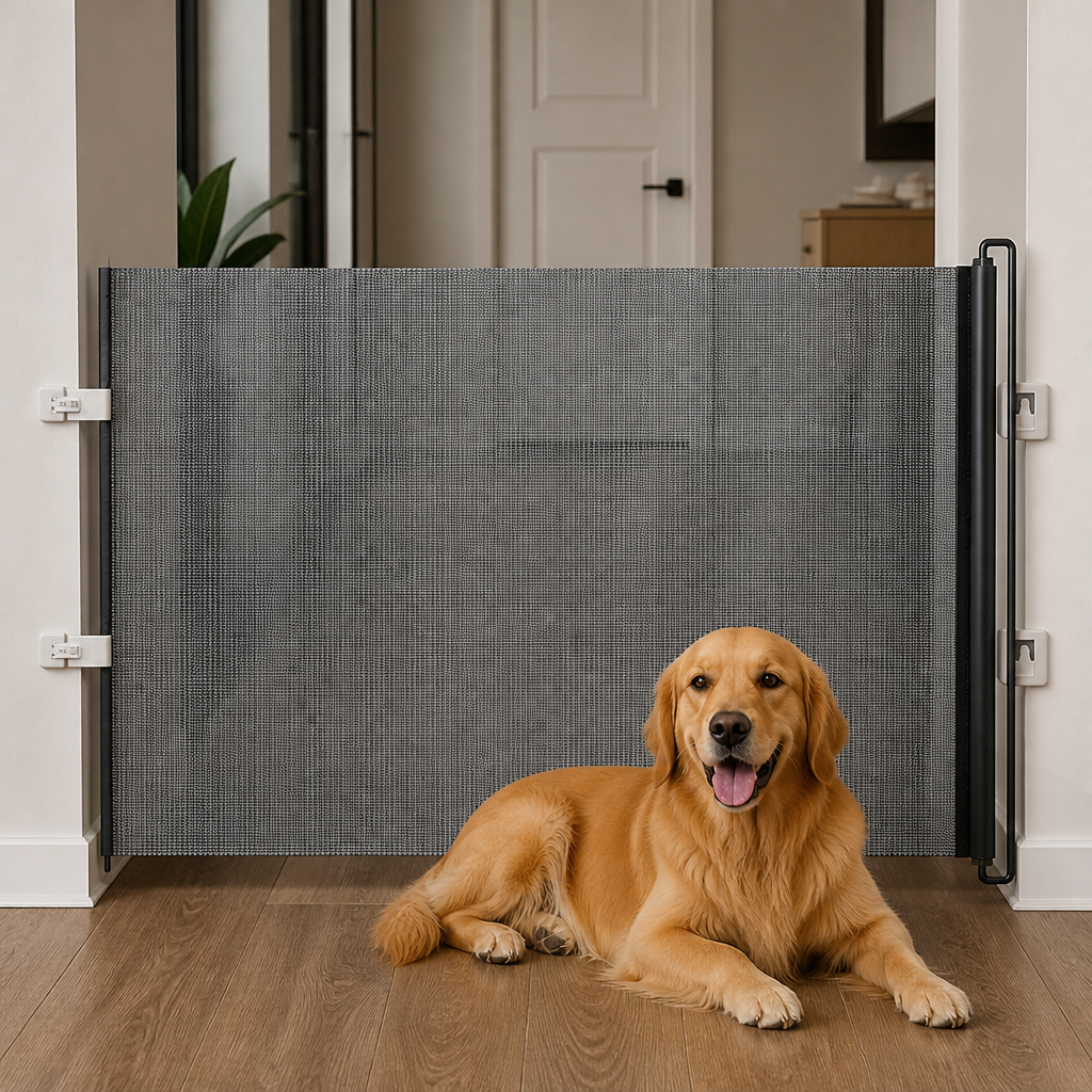 Cancelletto di sicurezza richiudibile e pieghevole senza forare (fino a 125 cm)