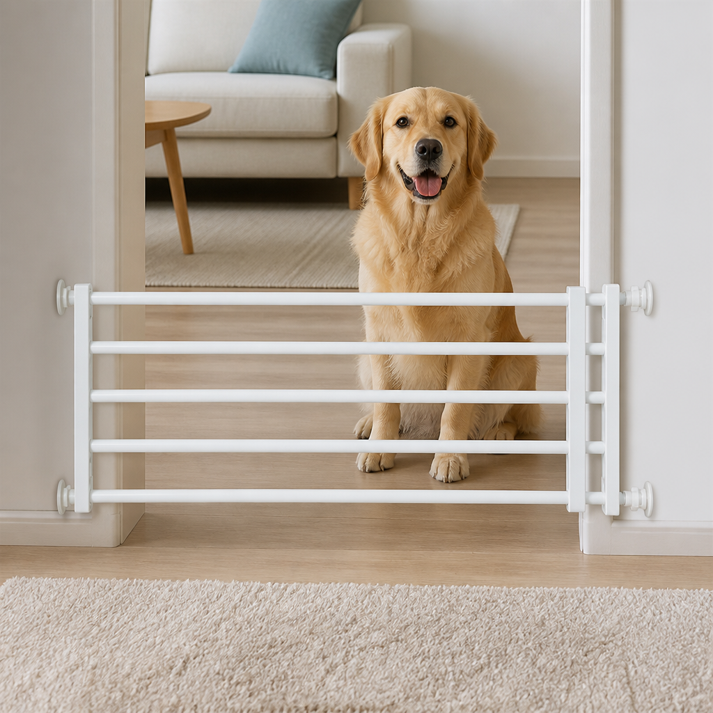 Cancelletto retrattile per cani senza foratura (larghezza regolabile)