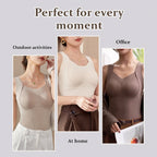 Canotta termica con reggiseno integrato | Modellante e senza cuciture | Calda e comoda