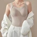 Canotta termica con reggiseno integrato | Modellante e senza cuciture | Calda e comoda