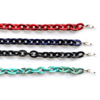 Catenella per occhiali oversize in acrilico chunky