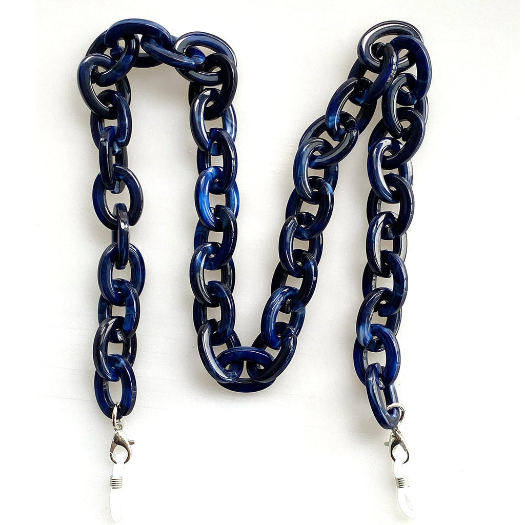 Catenella per occhiali oversize in acrilico chunky