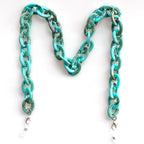 Catenella per occhiali oversize in acrilico chunky