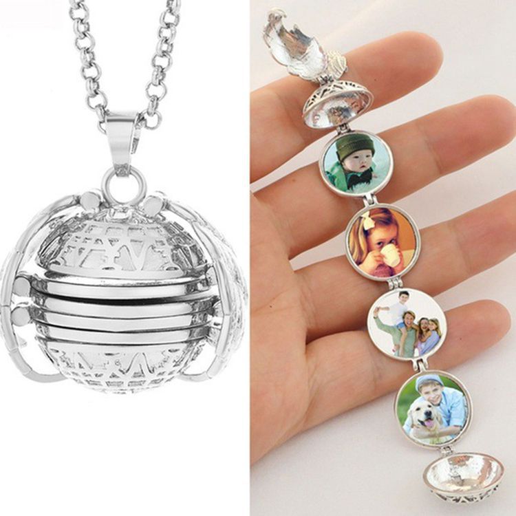 Ciondolo portafoto | Collana apribile | Vano foto nascosto | Memorya