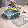 Contenitore termico per alimenti | Scomparti multipli in acciaio inox | Chiusura a clic anti-perdita | Warmpack