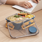 Contenitore termico per alimenti | Scomparti multipli in acciaio inox | Chiusura a clic anti-perdita | Warmpack