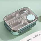 Contenitore termico per alimenti | Scomparti multipli in acciaio inox | Chiusura a clic anti-perdita | Warmpack