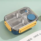 Contenitore termico per alimenti | Scomparti multipli in acciaio inox | Chiusura a clic anti-perdita | Warmpack