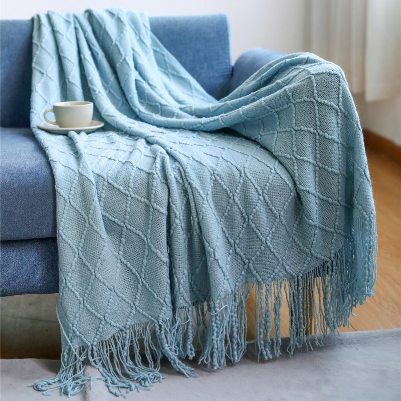 Plaid lavorato a maglia