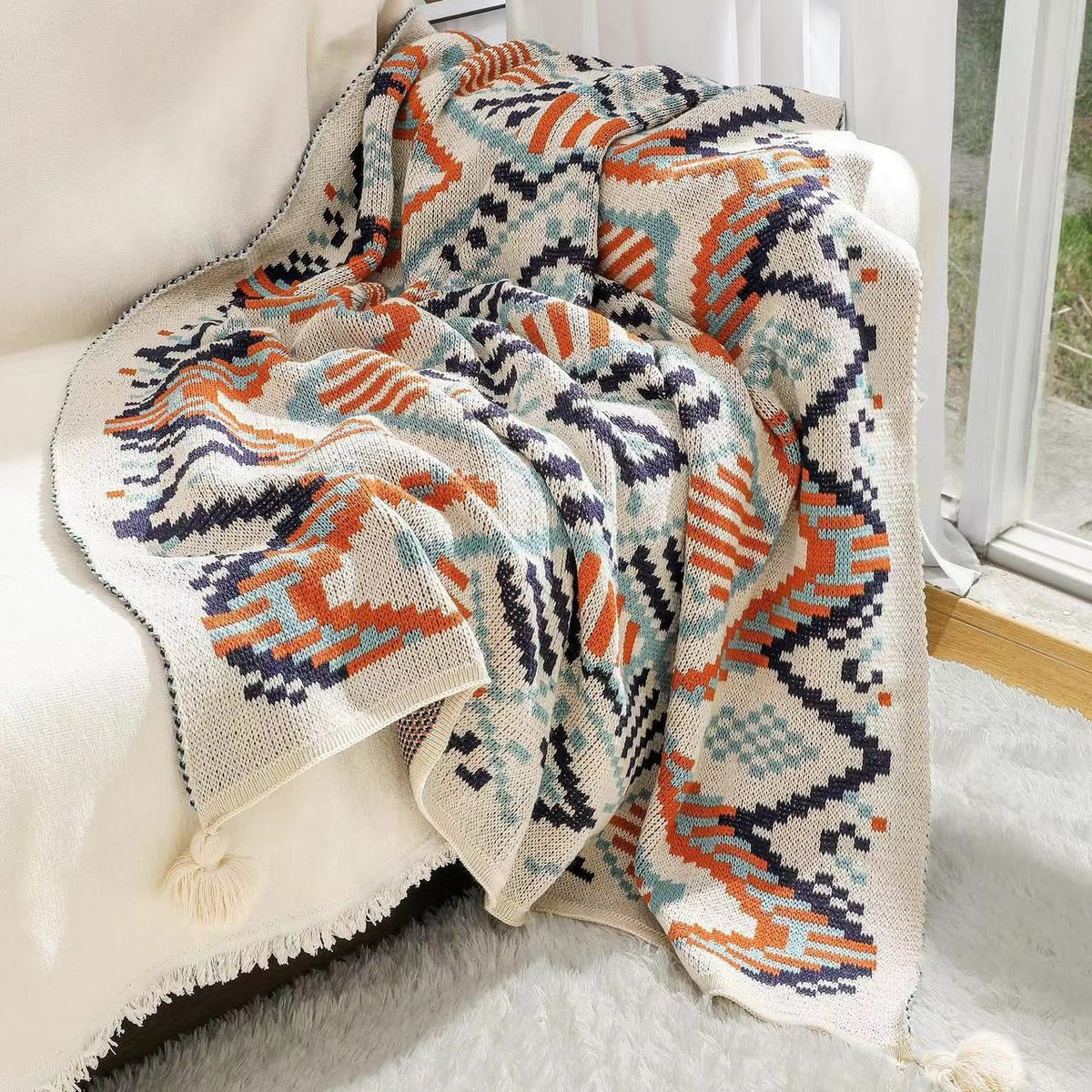 Coperta in maglia accogliente