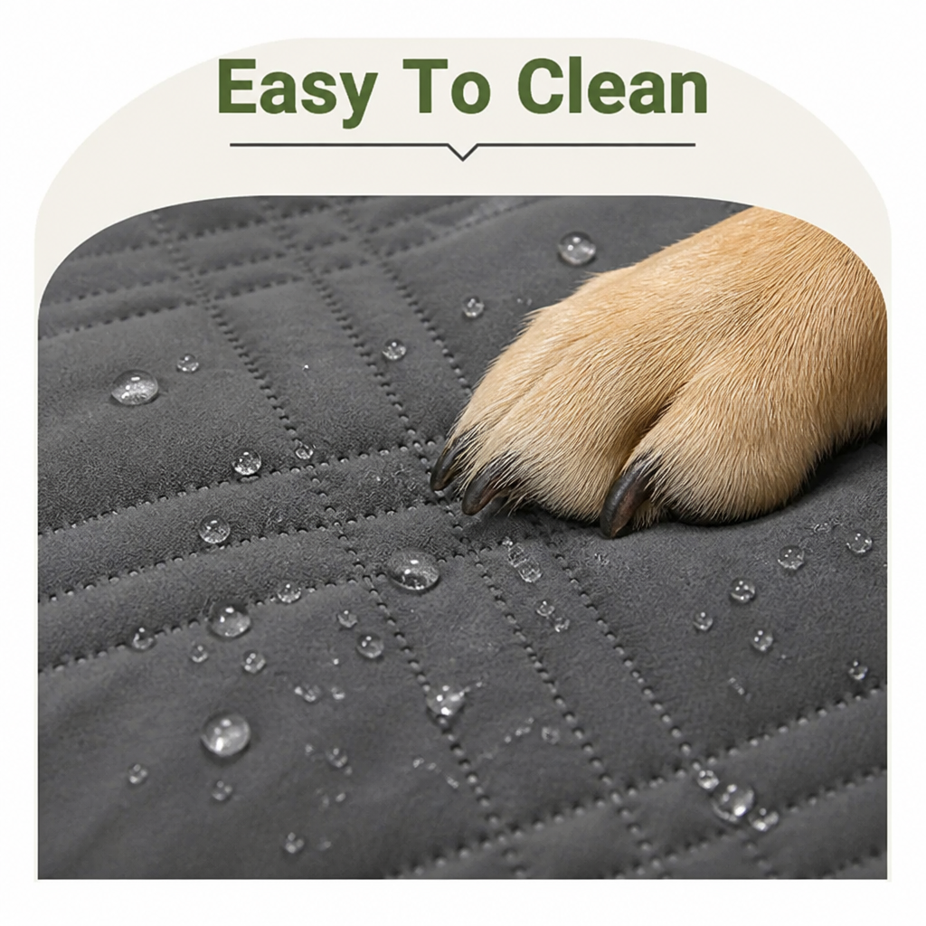 Copridivano a quadri idrorepellente e antiscivolo