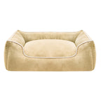 Cuccia per cani in peluche premium con bordi rialzati