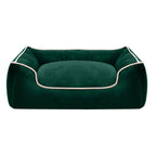 Cuccia per cani in peluche premium con bordi rialzati