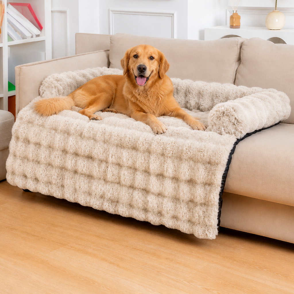 Cuccia imbottita morbida lavabile con bordi rialzati