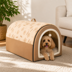 Cuccia letto 2 in 1 staccabile in pile morbido per animali domestici