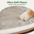 Cuccia letto 2 in 1 staccabile in pile morbido per animali domestici