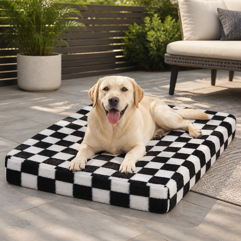 Cuccia ortopedica per cani in memory foam con base antiscivolo (fodera rimovibile)