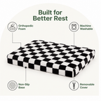 Cuccia ortopedica per cani in memory foam con base antiscivolo (fodera rimovibile)