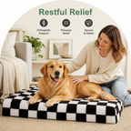 Cuccia ortopedica per cani in memory foam con base antiscivolo (fodera rimovibile)