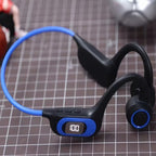 Cuffie a conduzione ossea | Fascia avvolgente open-ear | Display LED batteria