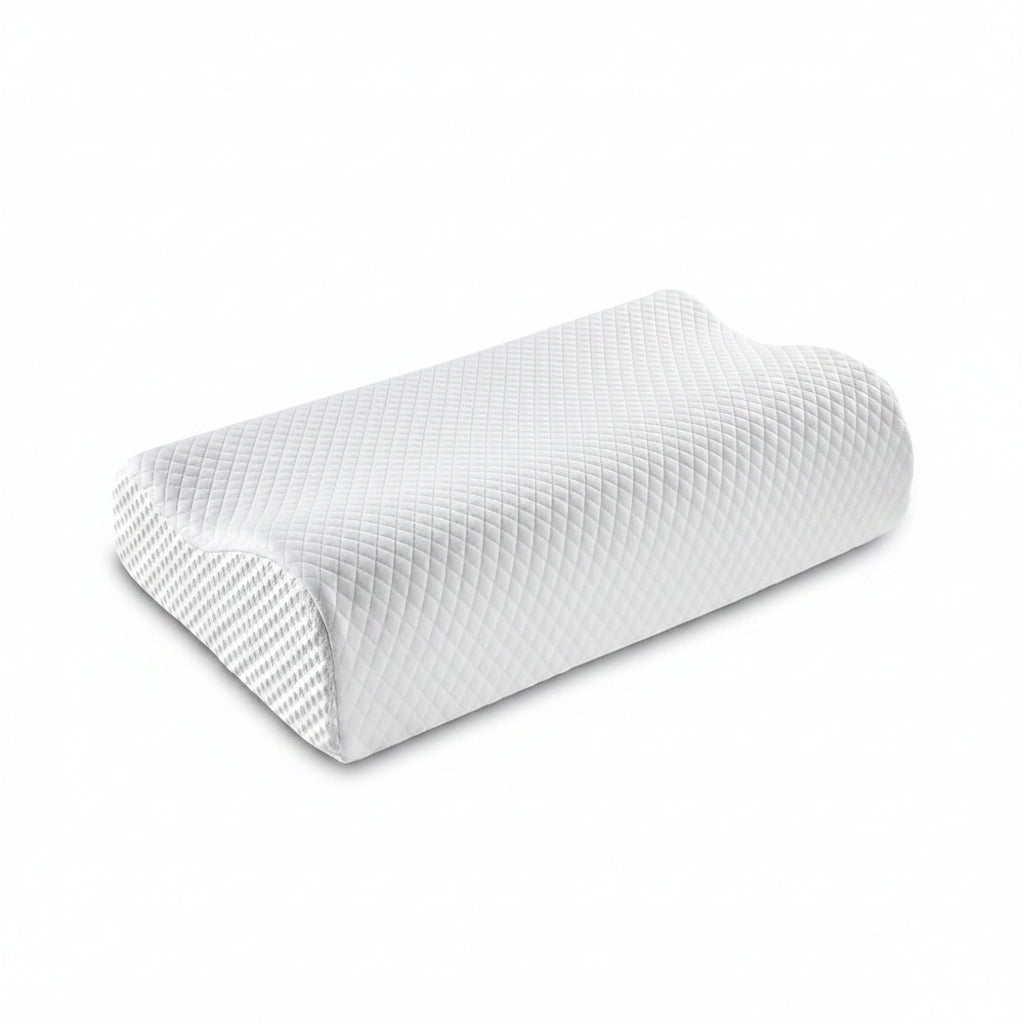 Cuscino in memory foam | Supporto sagomato a doppia altezza | Fodera rimovibile