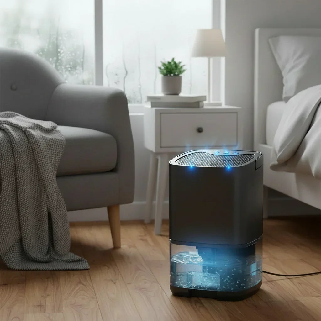 Deumidificatore portatile silenzioso per ambienti interni