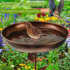 Elegante abbeveratoio per uccelli da giardino con supporto regolabile
