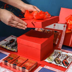 Explosion box regalo personalizzata con scomparto segreto e 8 farfalle in omaggio