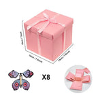 Explosion box regalo personalizzata con scomparto segreto e 8 farfalle in omaggio