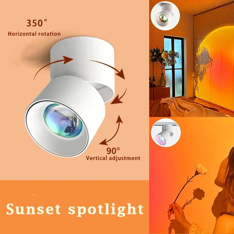Faretto da parete LED atmosfera tramonto