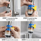 Filtro per acqua del rubinetto per uso domestico | Sistema per acqua potabile pulita