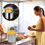 Friggitrice multifunzione in acciaio inox 304