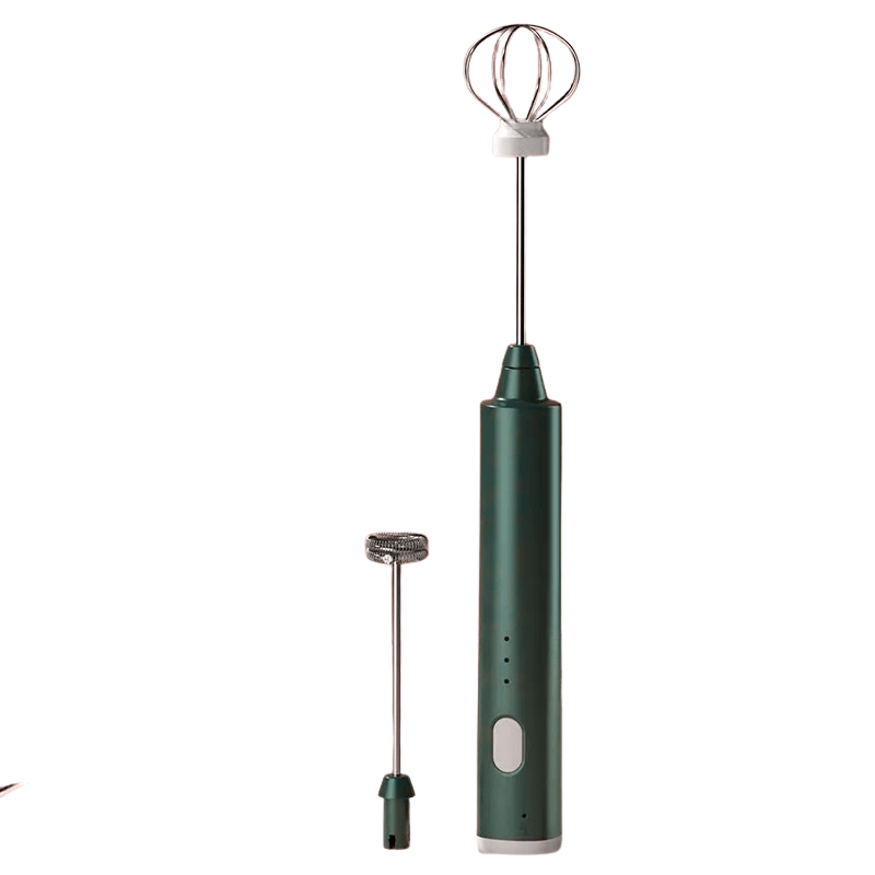 Sbattitore elettrico a mano | Teste in acciaio inox e ricaricabile USB | Impugnatura staccabile