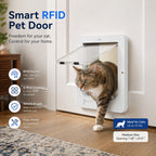 Gattaiola smart RFID a 4 vie per animali fino a 11,3 kg