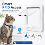 Gattaiola smart RFID a 4 vie per animali fino a 11,3 kg
