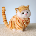 Gattino robot interattivo realistico tigrato, gatto robot che cammina e miagola