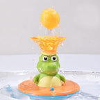 Giocattolo da bagno fontana coccodrillo con accessori spray raffigurati